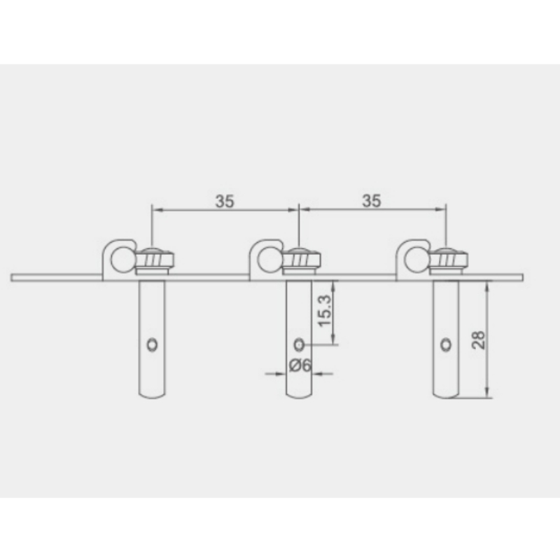 Afanti Llaves de afinación de guitarra clásica para agujero de cabeza de máquina de 9,5 mm