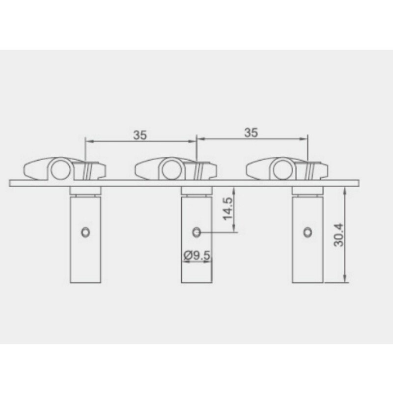 Afinador Afanti Negro para Guitarra Clásica con Relación 1:18