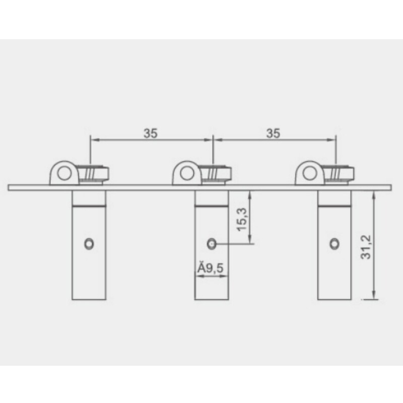 Afanti Clavijero de Oro para Guitarra Clásica con Botones Blancos Relación 1:14