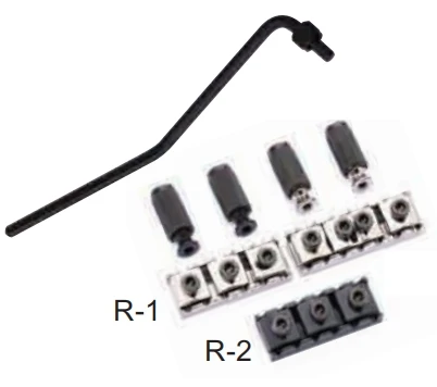 Afanti Guitarra Eléctrica Doble Bloqueo Tremolo Puente para Floyd Rose Estilo
