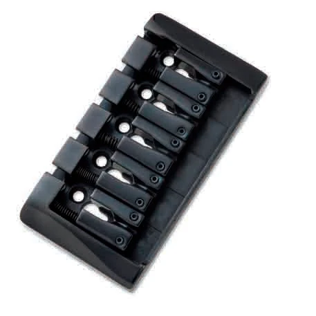 Afanti Zinc Saddle Negro 5 Cuerdas Bajo Guitar Bridge