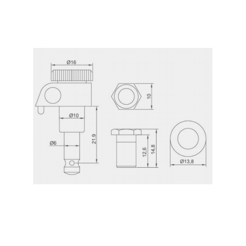 Afinador de Guitarra Eléctrica Afanti Rainbow Locking Style
