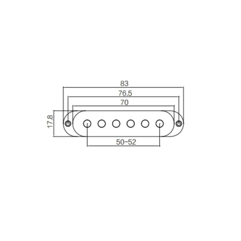 Pastilla de guitarra Afanti White Ceramic Single-Coil
