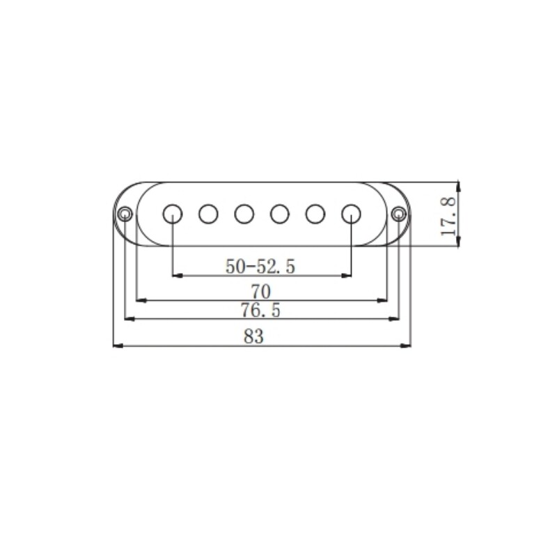 Pastilla Afanti Black Ceramic Single Coil para Guitarra Eléctrica St