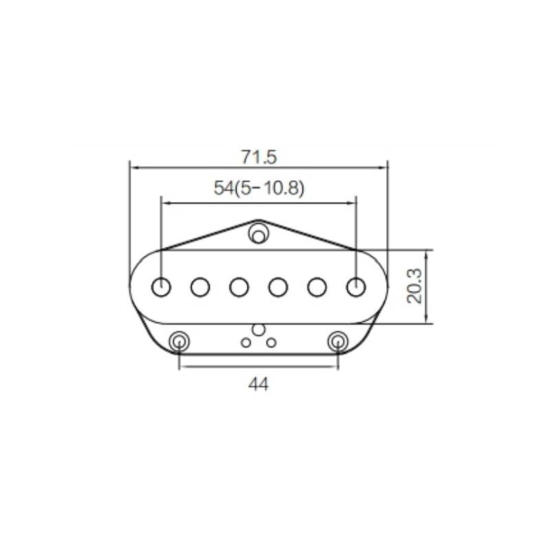 Pastilla de guitarra eléctrica Afanti Black Ceramic TL