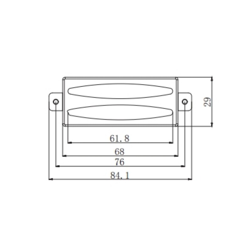 Pastilla Humbucker Afanti Cromada Cerámica para Guitarra Eléctrica