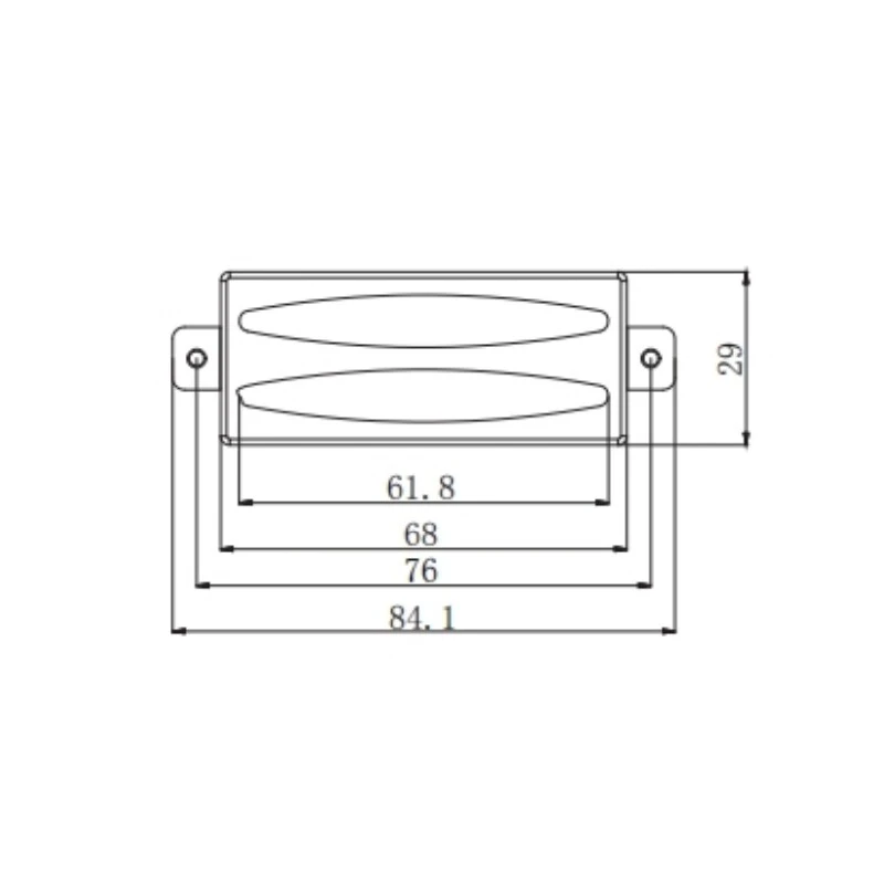 Pastilla Humbucker Afanti Cromada Cerámica para Guitarra Eléctrica