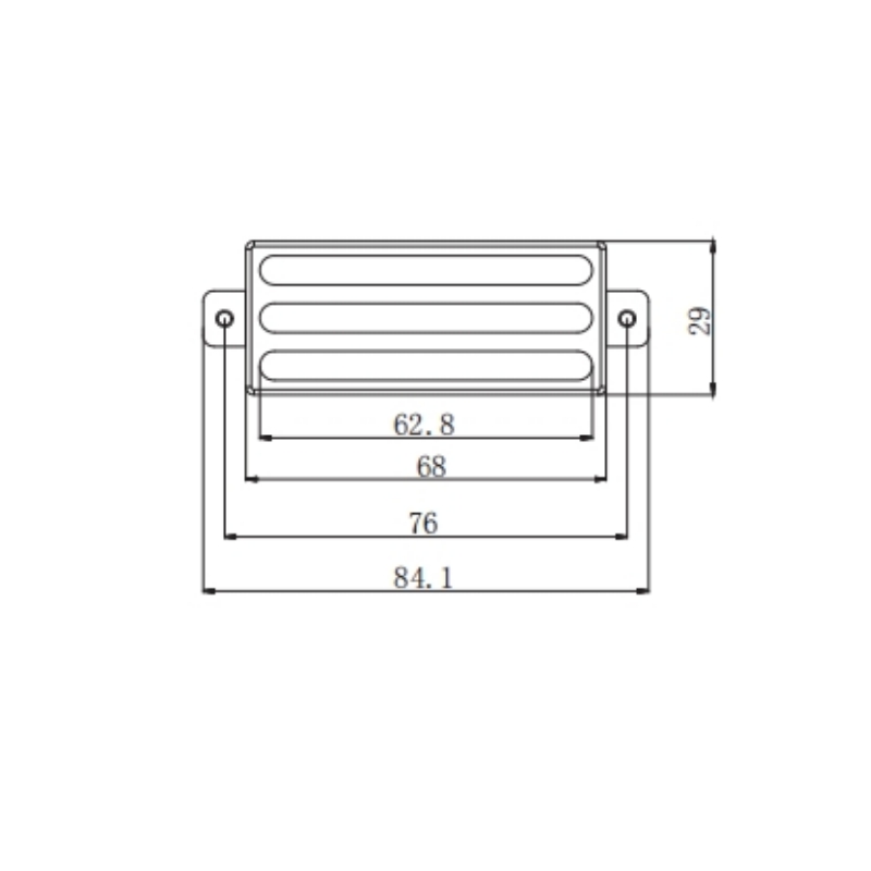 Pastillas Mini Humbucker Afanti Chrome Three Line Style para Guitarra LP Style