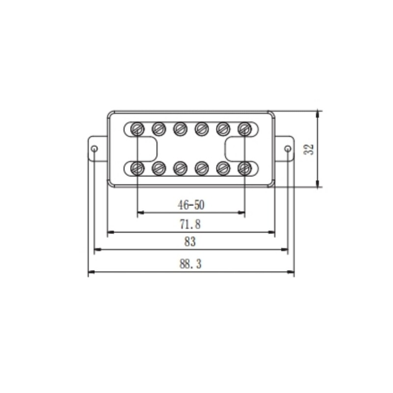 Pastilla Humbucker para Guitarra Eléctrica Afanti Gold Ceramic Filtertron Style