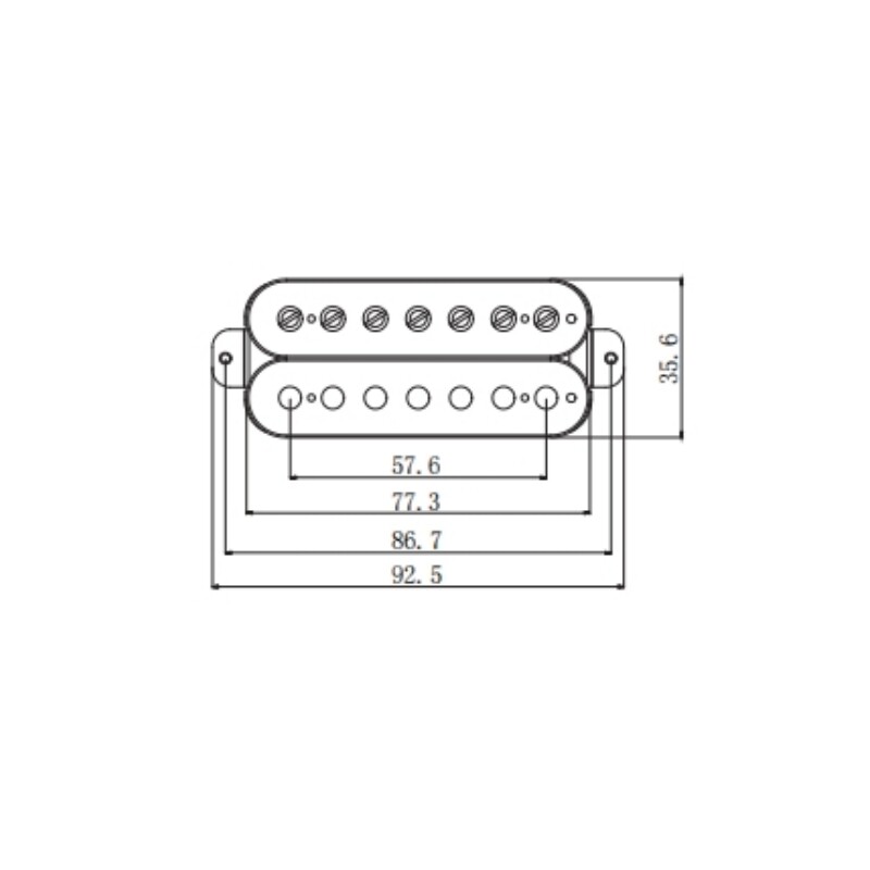 Pastillas Afanti Black Ceramic Doble Bobina Guitarra Eléctrica