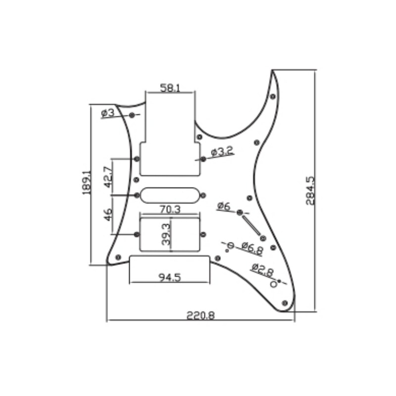 Afanti Guitarra Eléctrica Pickguard (AP-1004)