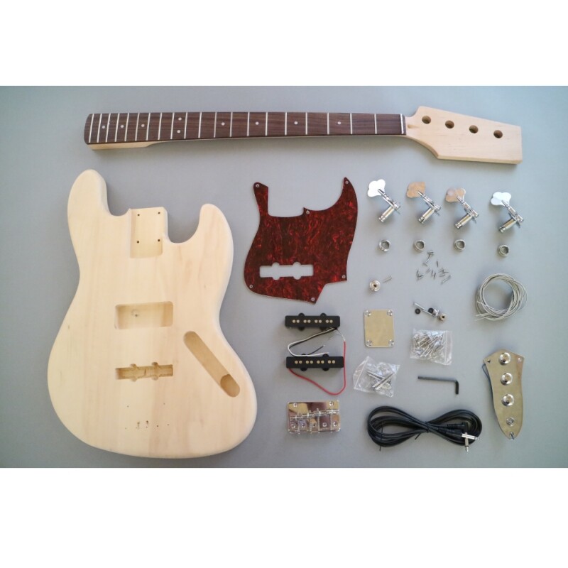 Afanti Basswood Body with Pearl Red Pickguard Kit Guitarra Bajo Afanti Basswood Body with Pearl Red Pickguard Kit Guitarra Bajo