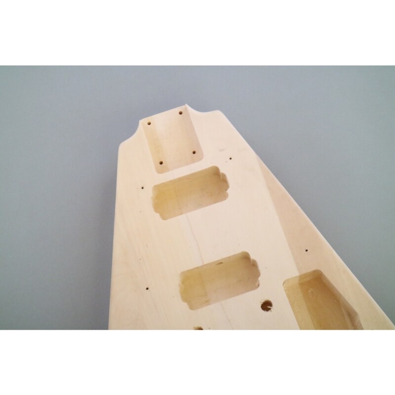 Afanti Cuerpo de tilo con herrajes cromados Kit de guitarra eléctrica FV