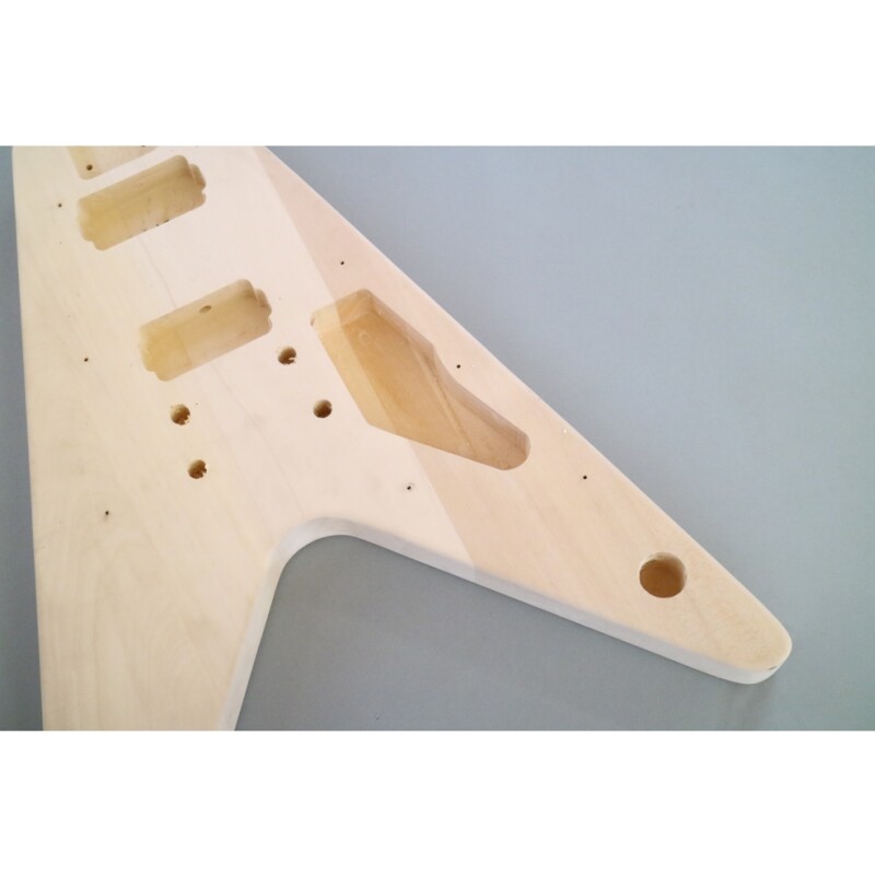 Afanti Cuerpo de tilo con herrajes cromados Kit de guitarra eléctrica FV