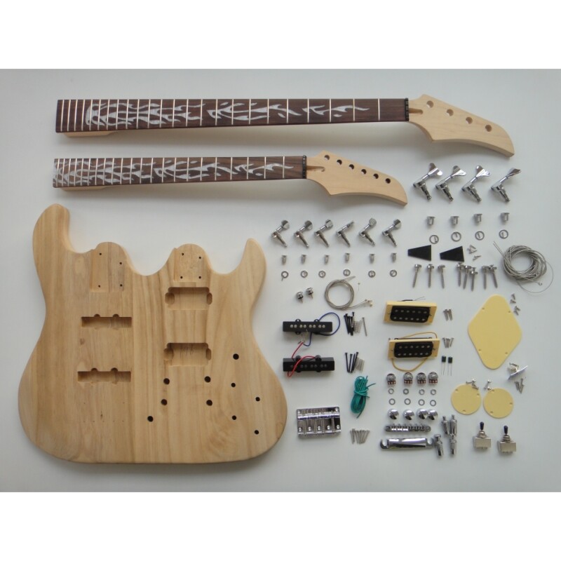 Afanti Paulownia Cuerpo Arce Mástil 4+6 Bajo Guitarra Eléctrica Kit Afanti Paulownia Cuerpo Arce Mástil 4+6 Bajo Guitarra Eléctrica Kit