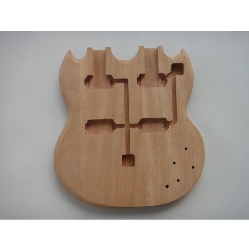 Kit Guitarra Eléctrica Afanti Cuerpo Caoba Diapasón Palosanto Doble Mástil