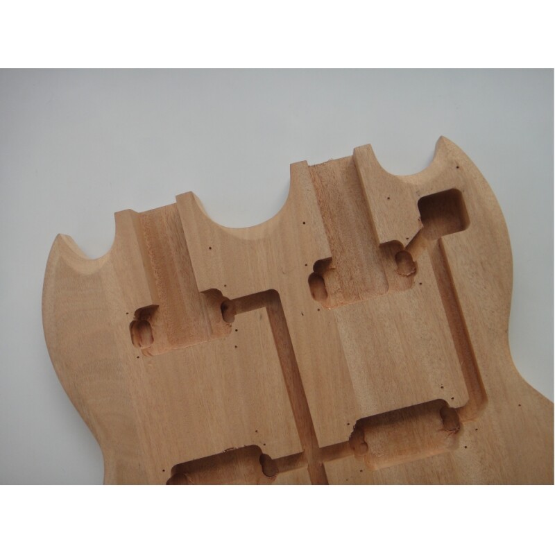 Kit Guitarra Eléctrica Afanti Cuerpo Caoba Diapasón Palosanto Doble Mástil