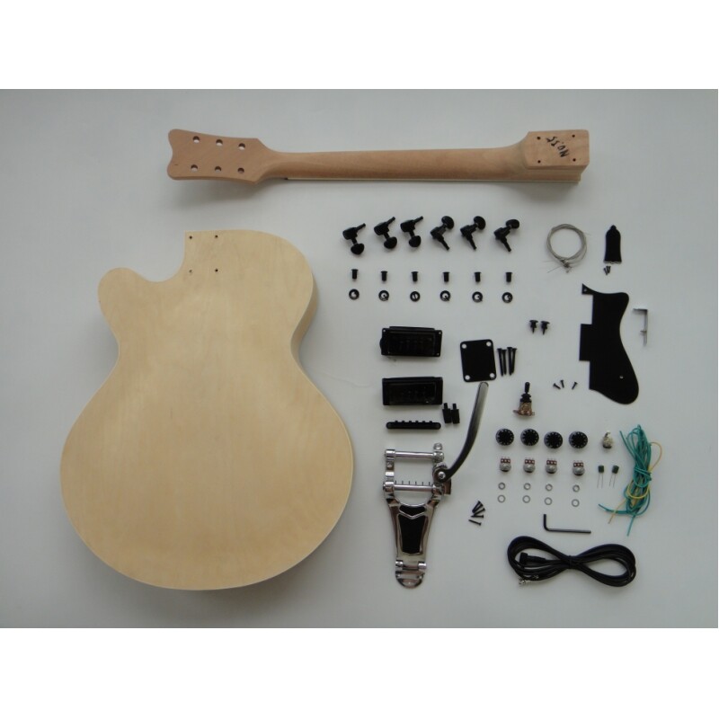  Kit de guitarra eléctrica Afanti Maple Plywood Body Ebony Fingerboard