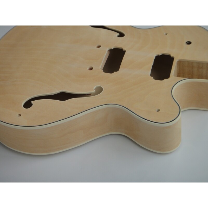  Kit de guitarra eléctrica Afanti Maple Plywood Body Ebony Fingerboard