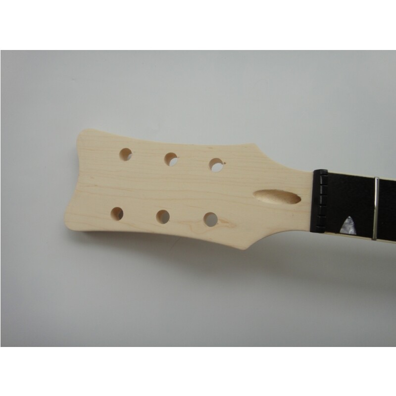 Kit de guitarra DIY de cuerpo hueco de madera contrachapada de arce afanti con chapa de arce flameado