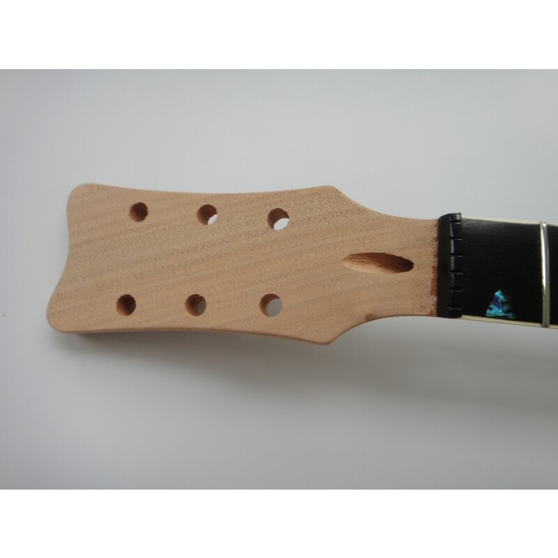  Cuerpo de madera contrachapada de arce afanti con chapa de arce espaltado Hardware dorado Kit de guitarra DIY