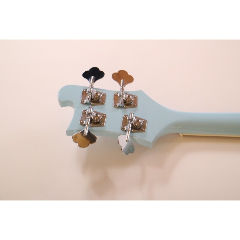 Guitarra Bajo Eléctrico Afanti Semi-Hollow Light Blue Body Rick