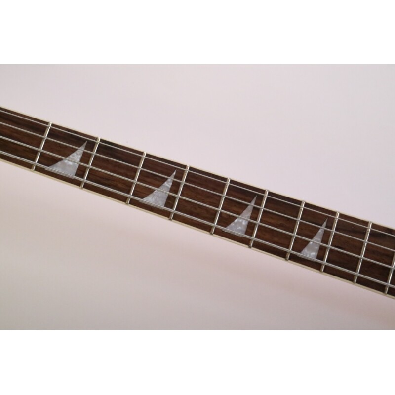 Afanti Semi-Hollow Rosa Claro Cuerpo Tilo Guitarra Bajo Eléctrico Rick