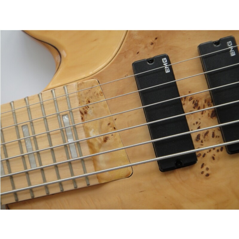 Guitarra Bajo Afanti Ash Body with Poplar Burl Veneer