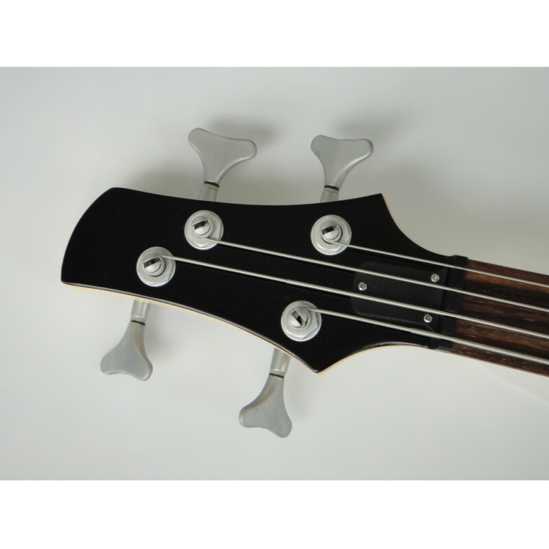 Afanti Cuerpo de Caoba Mástil de Arce Bajo de 4 Cuerdas Negro