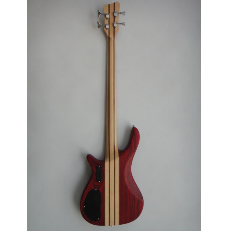 Guitarra Bajo Eléctrico Afanti Red Neck Through Ash Body Rosewood Fingerboard 4 String