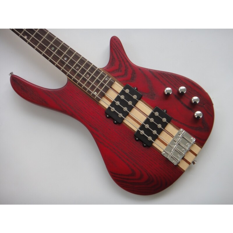 Guitarra Bajo Eléctrico Afanti Red Neck Through Ash Body Rosewood Fingerboard 4 String