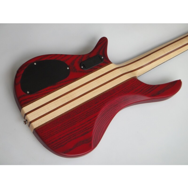 Guitarra Bajo Eléctrico Afanti Red Neck Through Ash Body Rosewood Fingerboard 4 String