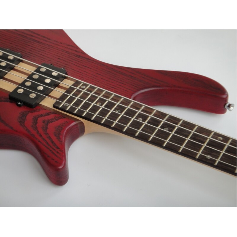 Guitarra Bajo Eléctrico Afanti Red Neck Through Ash Body Rosewood Fingerboard 4 String