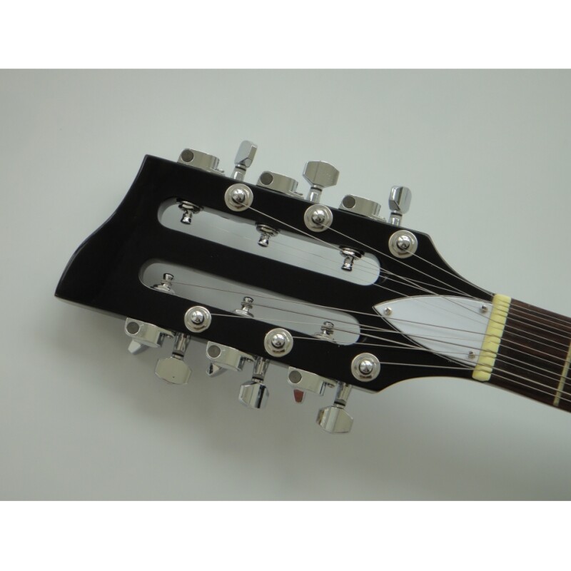 Afanti Guitarra eléctrica de 12 cuerdas con cuerpo de tilo y mástil de arce