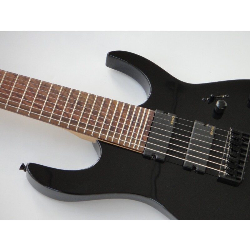 Afanti Guitarra Eléctrica de 8 Cuerdas con Cuerpo de Caoba y Mástil de Arce