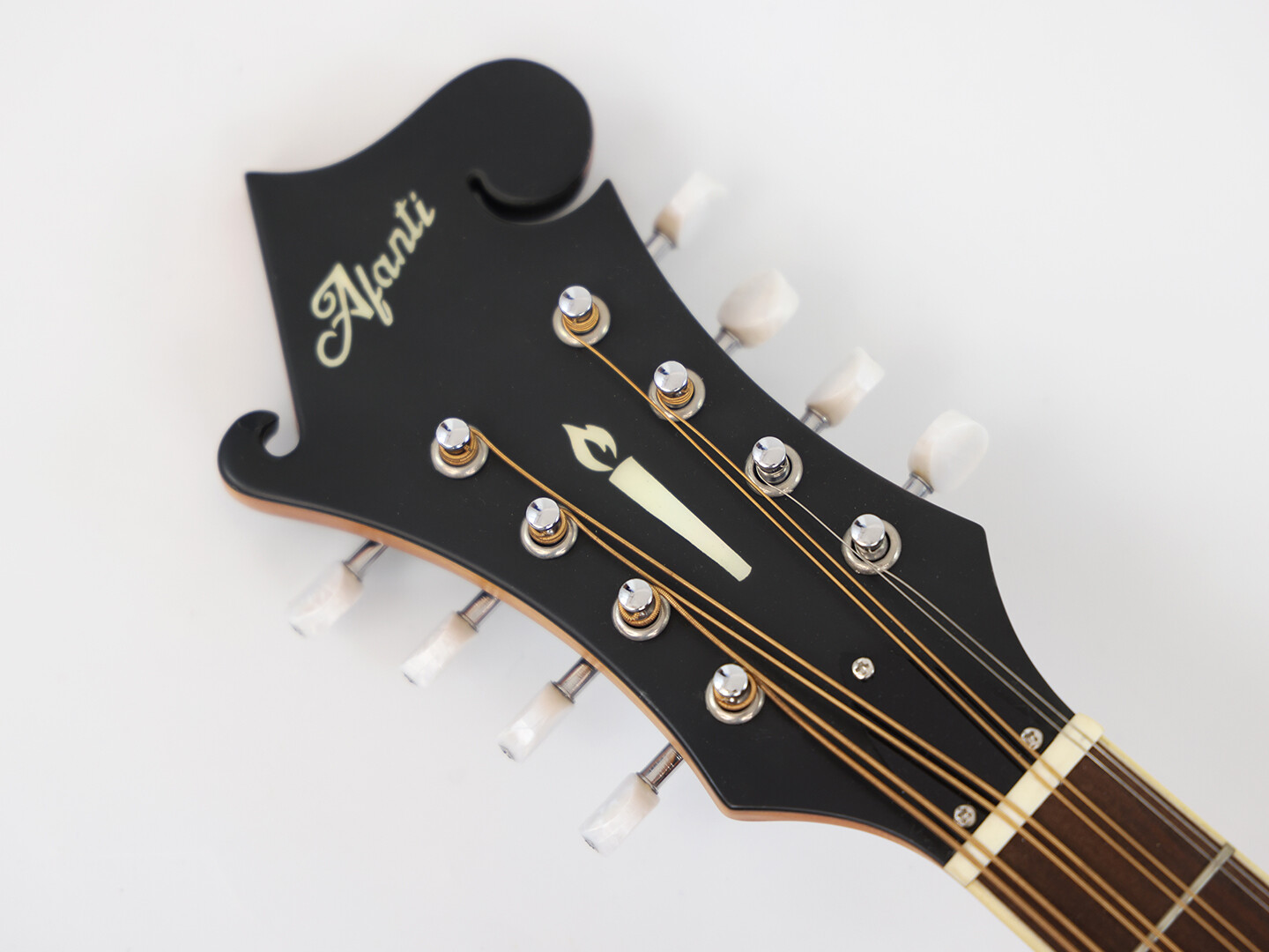 Mandolina octavada estilo F Afanti con tapa de abeto macizo, mástil y fondo de caoba