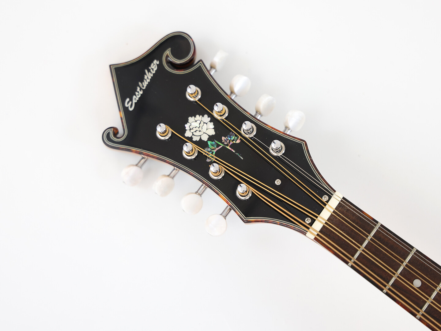 Afanti F Style Mandolina Octava con Tapa y Aros de Caoba Maciza