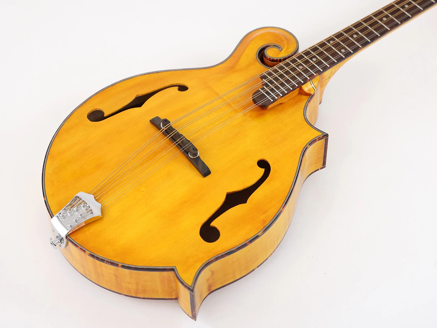 Afanti F Style Mandolina Octava con Tapa y Aros de Caoba Maciza