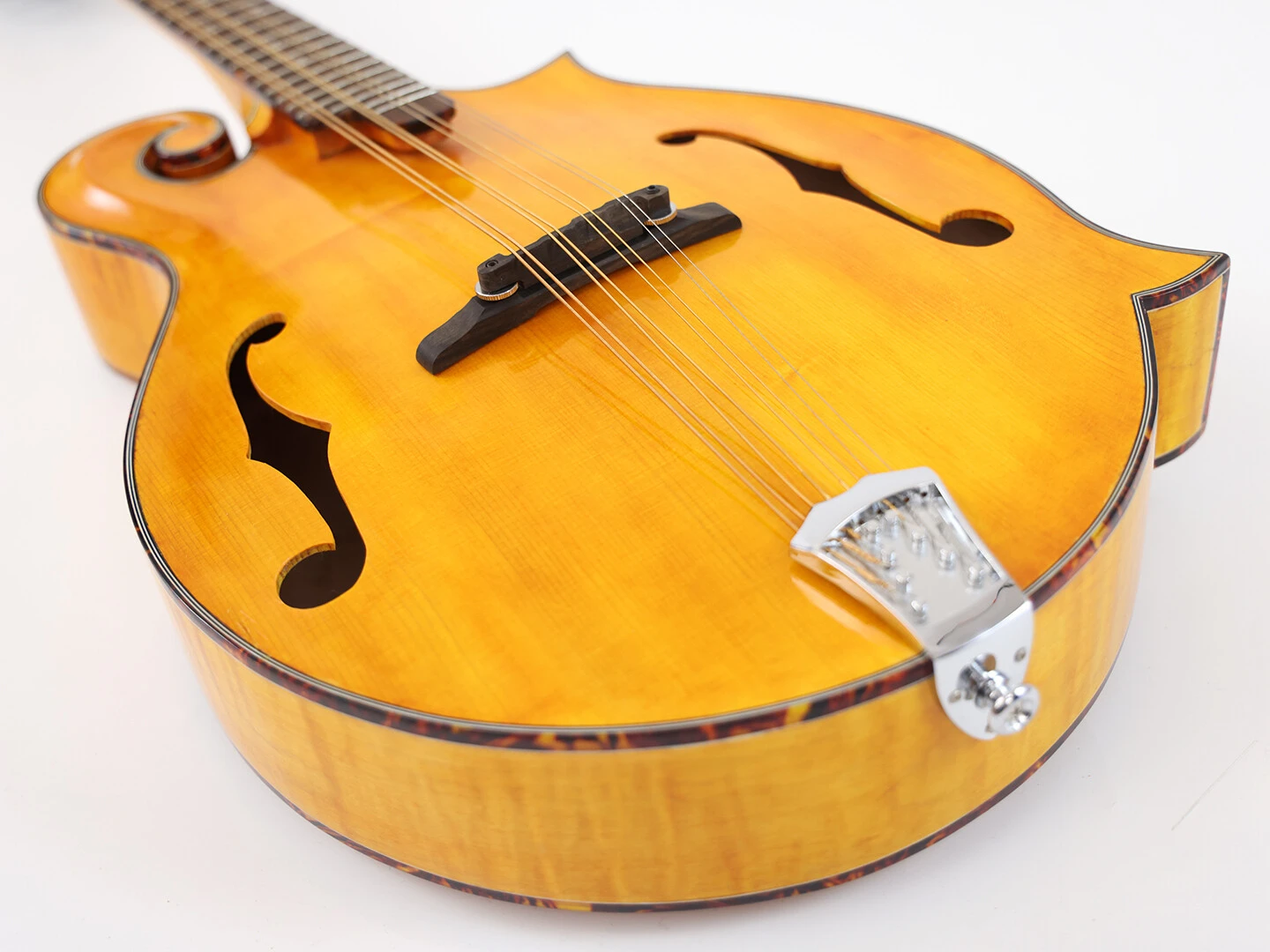 Afanti F Style Mandolina Octava con Tapa y Aros de Caoba Maciza