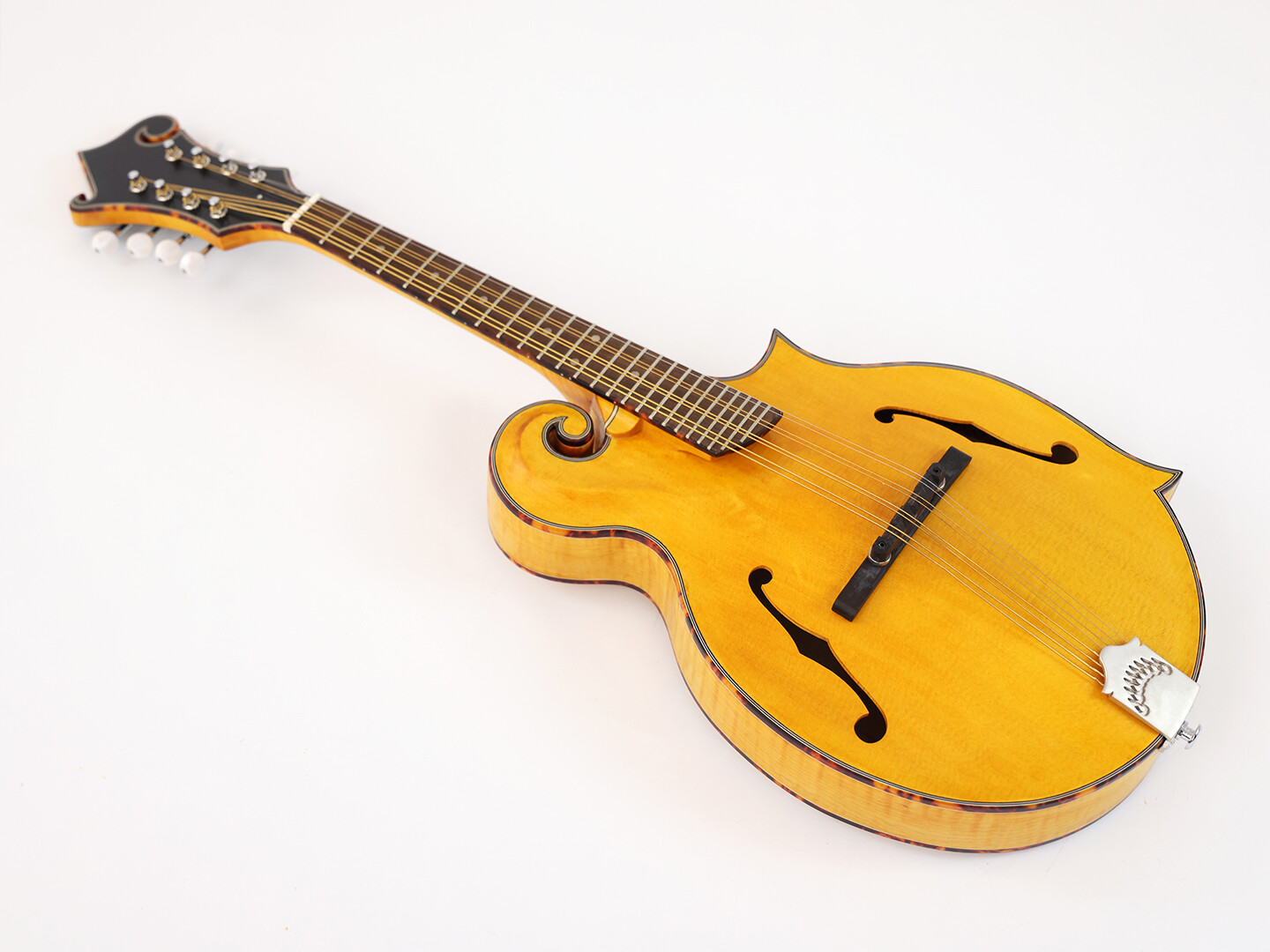 Afanti Goldrush Color Tapa Sólida de Abeto con Puente de Ébano F Mandola