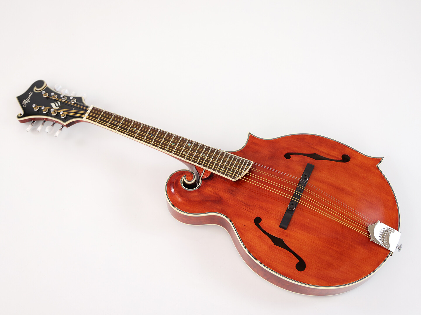 Mandola Afanti AAA Sólida Arce Flameado Fondo y Lateral F Brillante