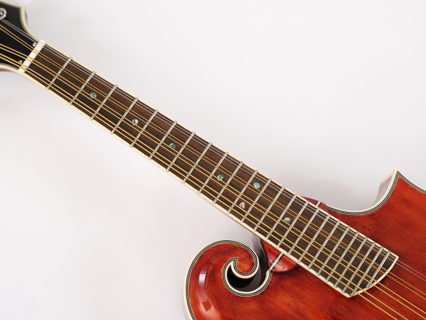 Mandola Afanti AAA Sólida Arce Flameado Fondo y Lateral F Brillante