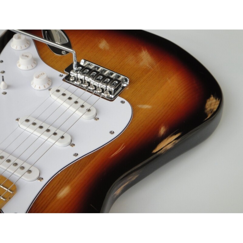 Guitarra Eléctrica Afanti Ash Body SSS Relic Sunburst St