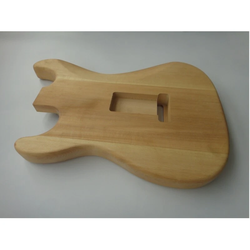Afanti Kit de guitarra eléctrica de 6 cuerdas con cuerpo de tilo y mástil de arce sin terminar