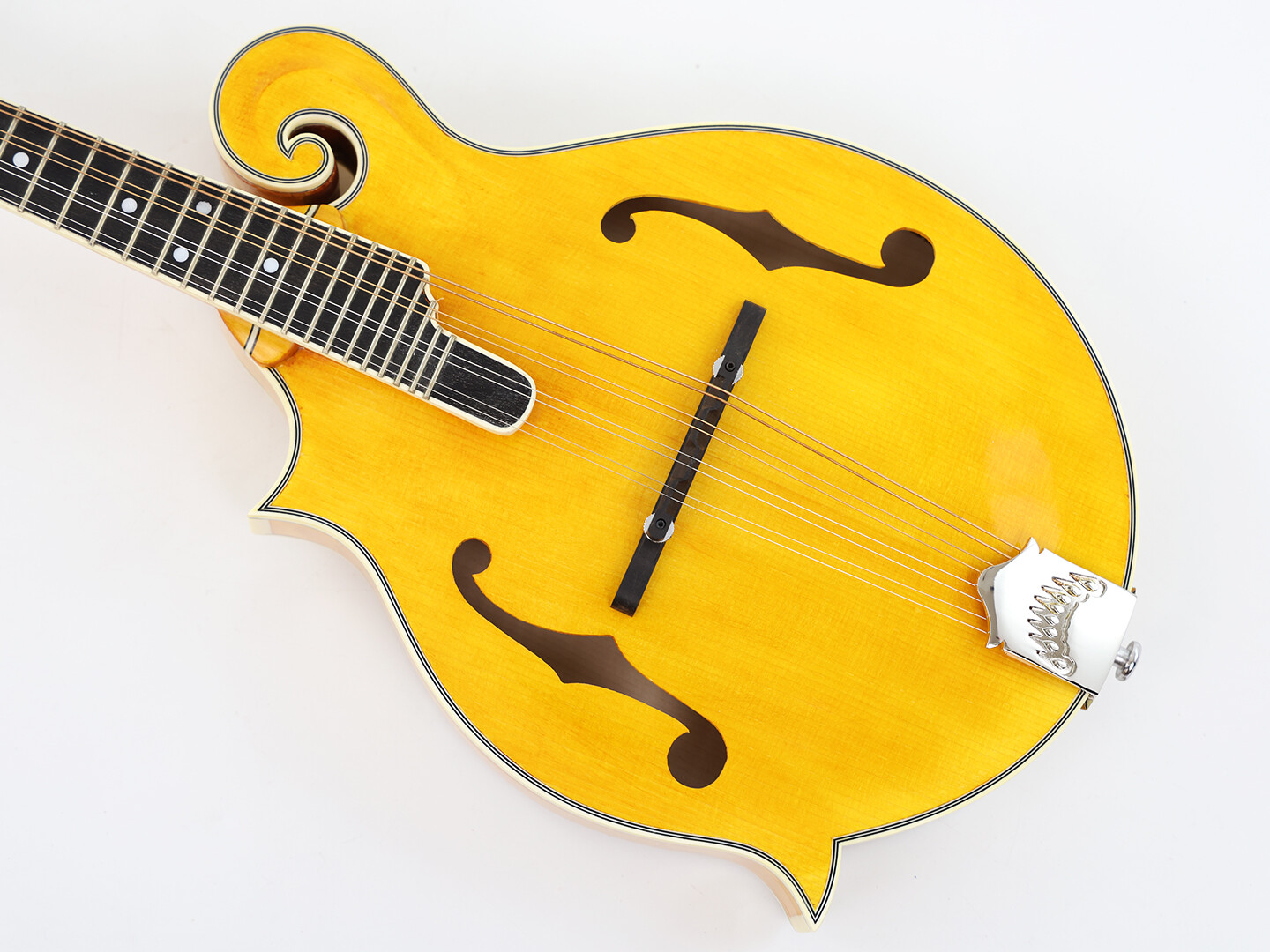 Mandolina Afanti Sólida Tallada a Mano y Graduada con Tapa de Abeto AAA para Mano Izquierda