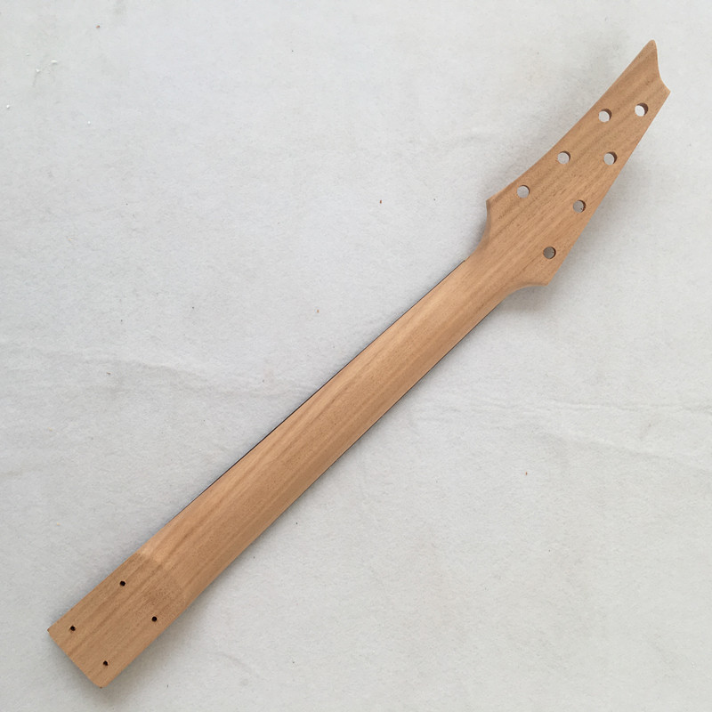 Kit de guitarra DIY de 7 cuerdas con mástil de caoba de cejuela ancha y diapasón de palisandro