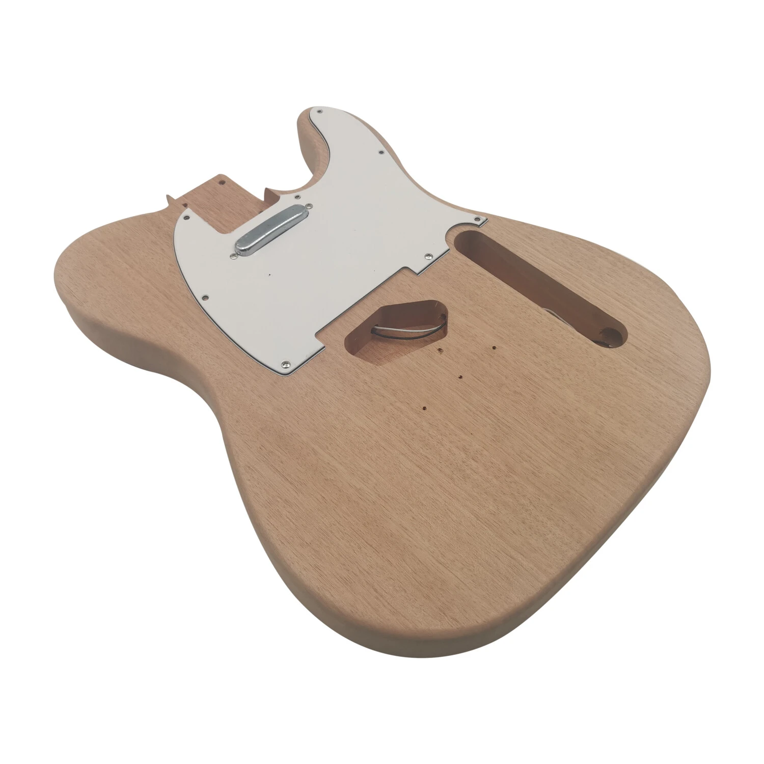 Cuerpo de caoba Construye tu propia guitarra eléctrica Kit de guitarra Tele sin terminar