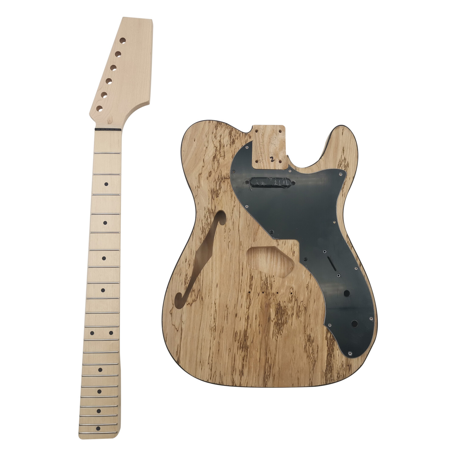 Cuerpo de fresno semi-hueco thinline Tele Guitarra Eléctrica Kit