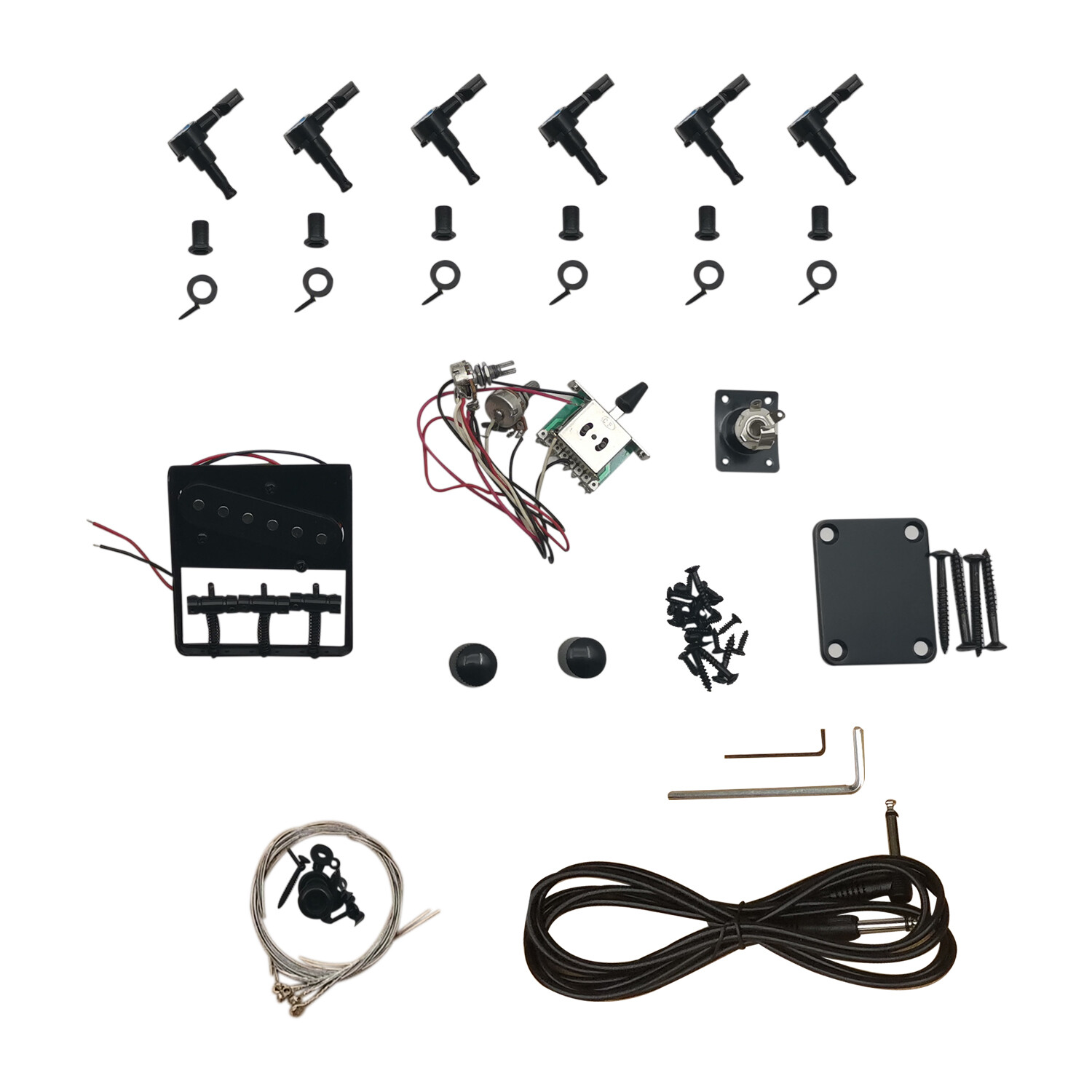 Cuerpo de fresno semi-hueco thinline Tele Guitarra Eléctrica Kit