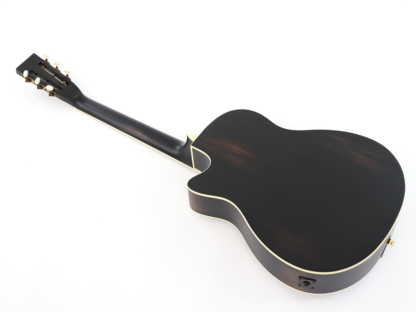 Single Cutaway Round Neck Dobro Resonator guitarra con Single Pickup